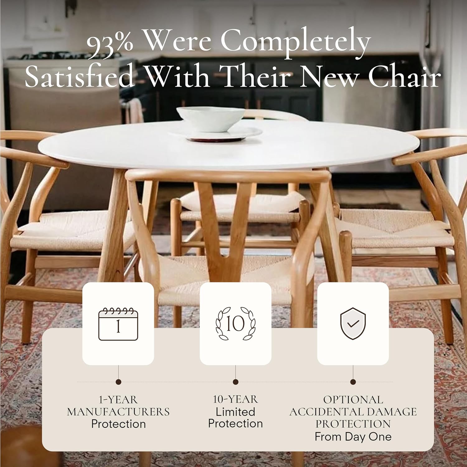 Oak Wishbone Dining Chair with Arms