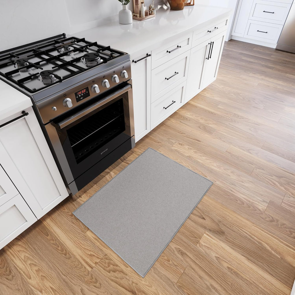 Small Gray Non-Slip Area Rug 2'3" x 3'