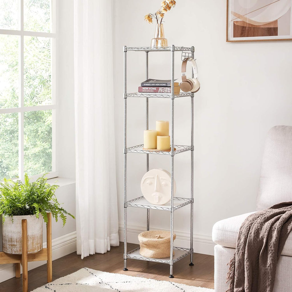 5-Tier Bathroom Shelf Storage Rack