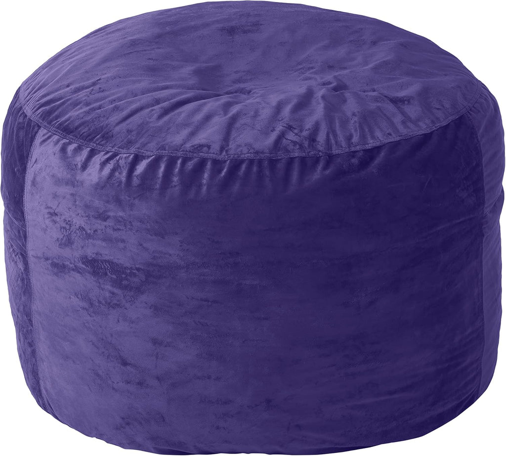 4-Foot Purple Bean Bag Chair Cover