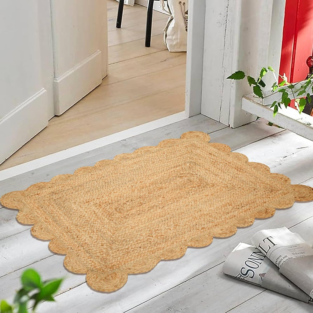 2x3' Hand Woven Jute Area Rug