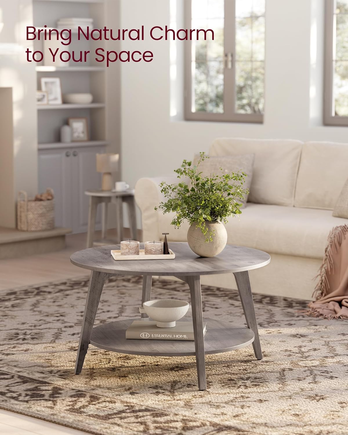 Round Coffee Table 31.5" Dia x 17.7" H