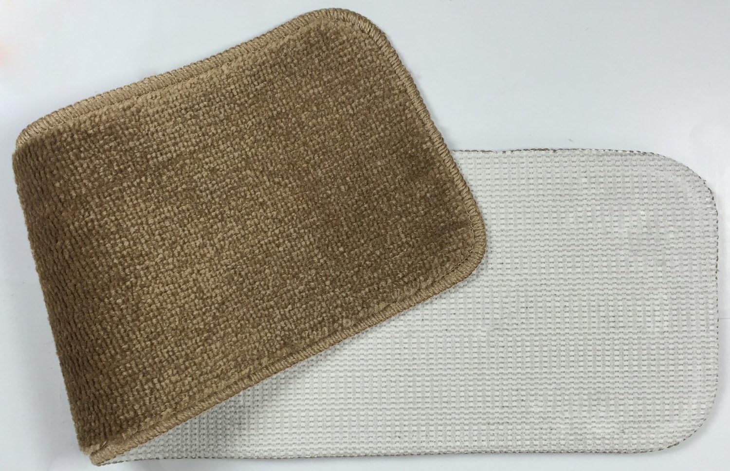 Set of 13 Grey Machine Washable Carpet Stair Treads 7"x24"