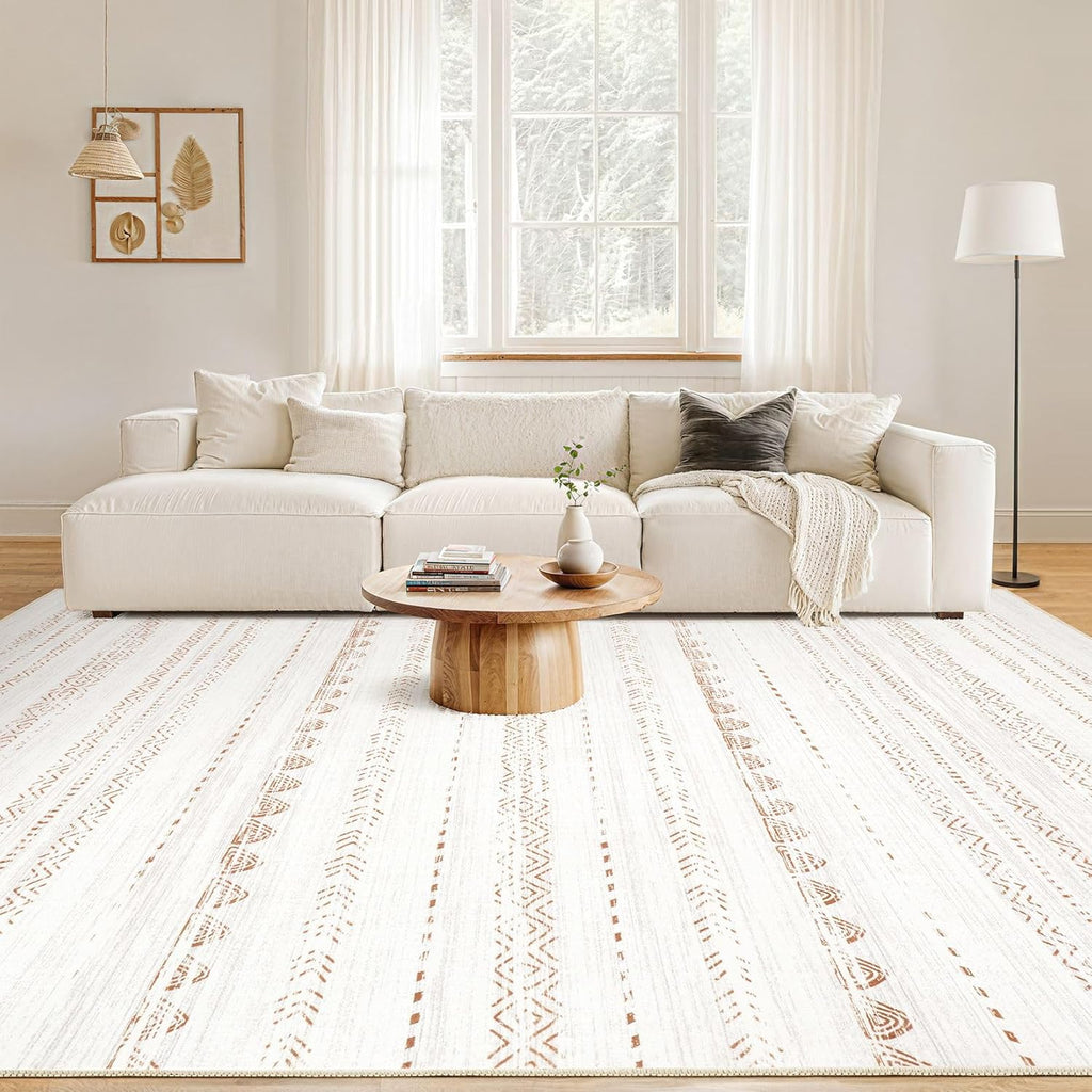 5x7 Washable Boho Area Rug
