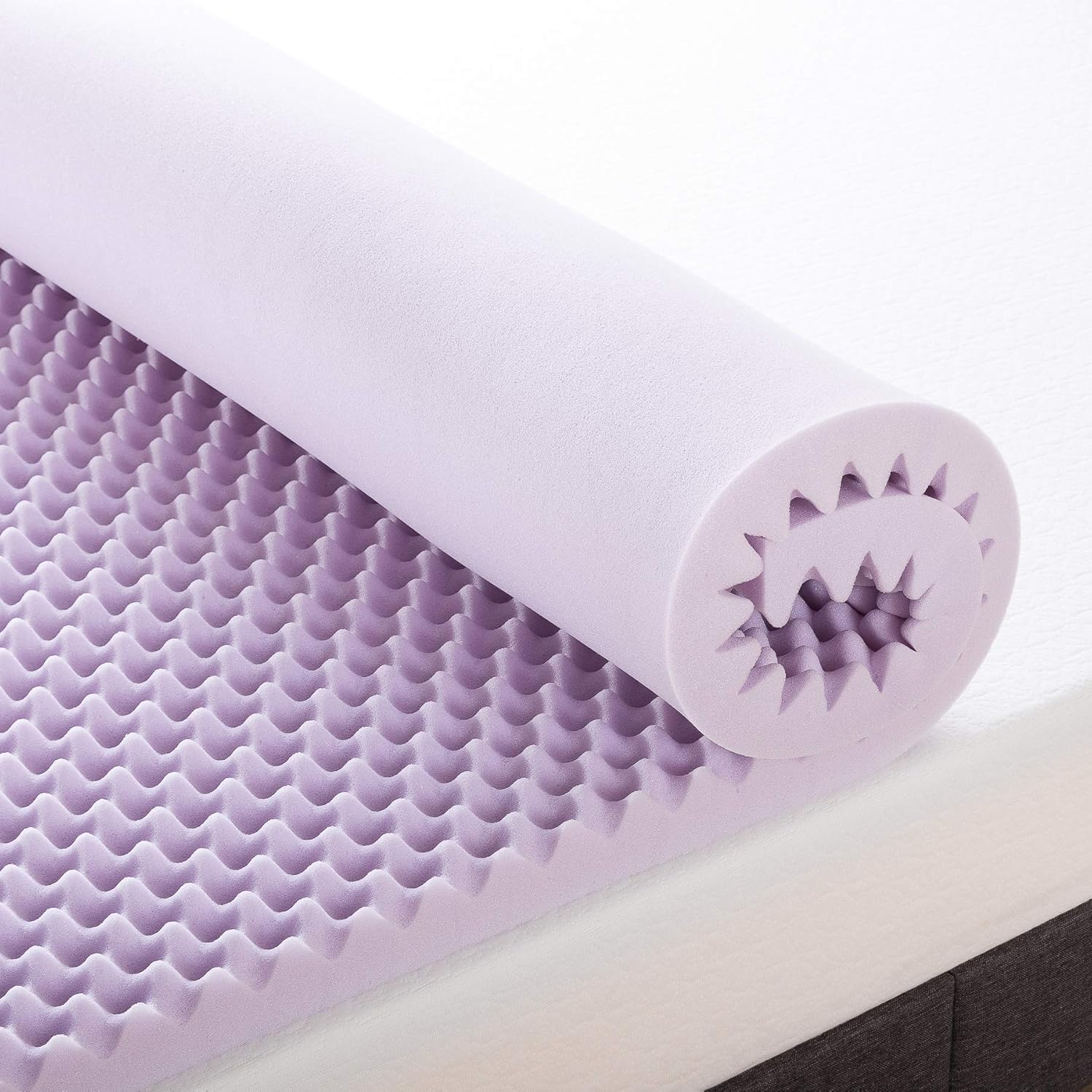 Twin Memory Foam Mattress Topper with Lavender