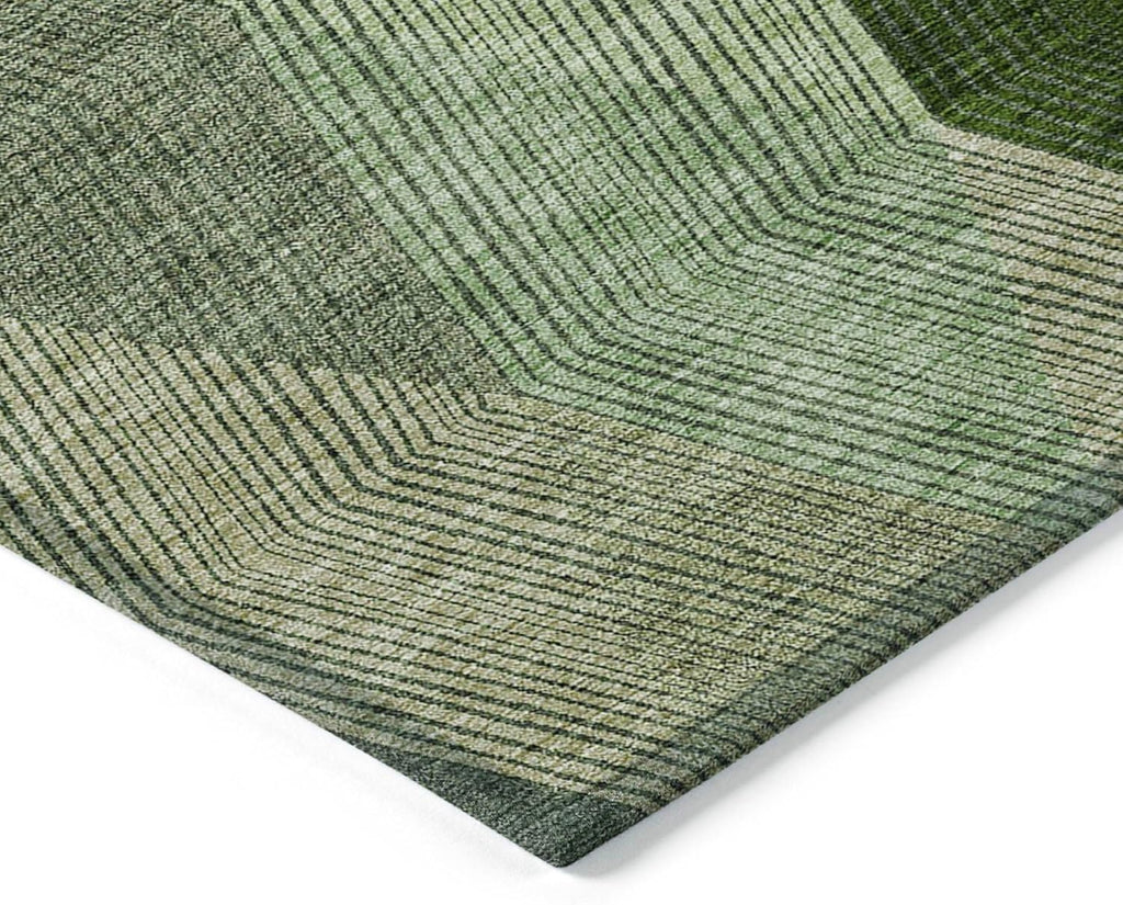 Green Indoor Outdoor Area Rug 2'6"x3'10"
