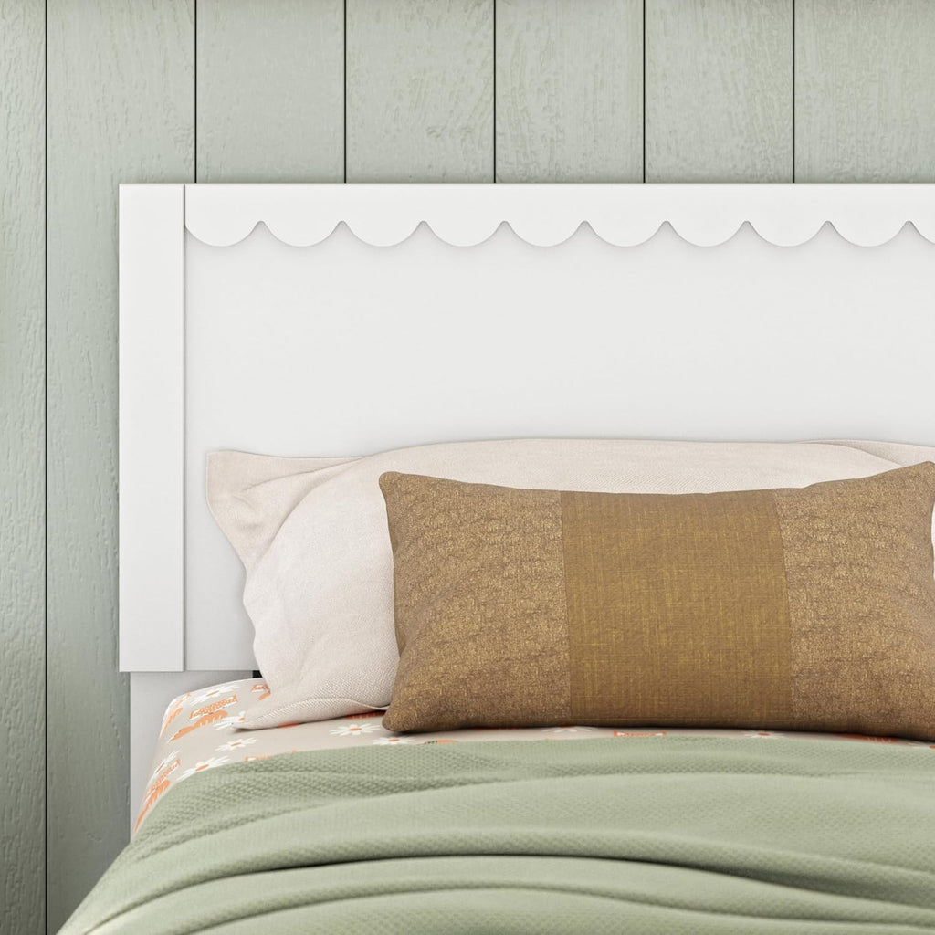 Twin Panel Headboard 41.38"x42.8" Matte White