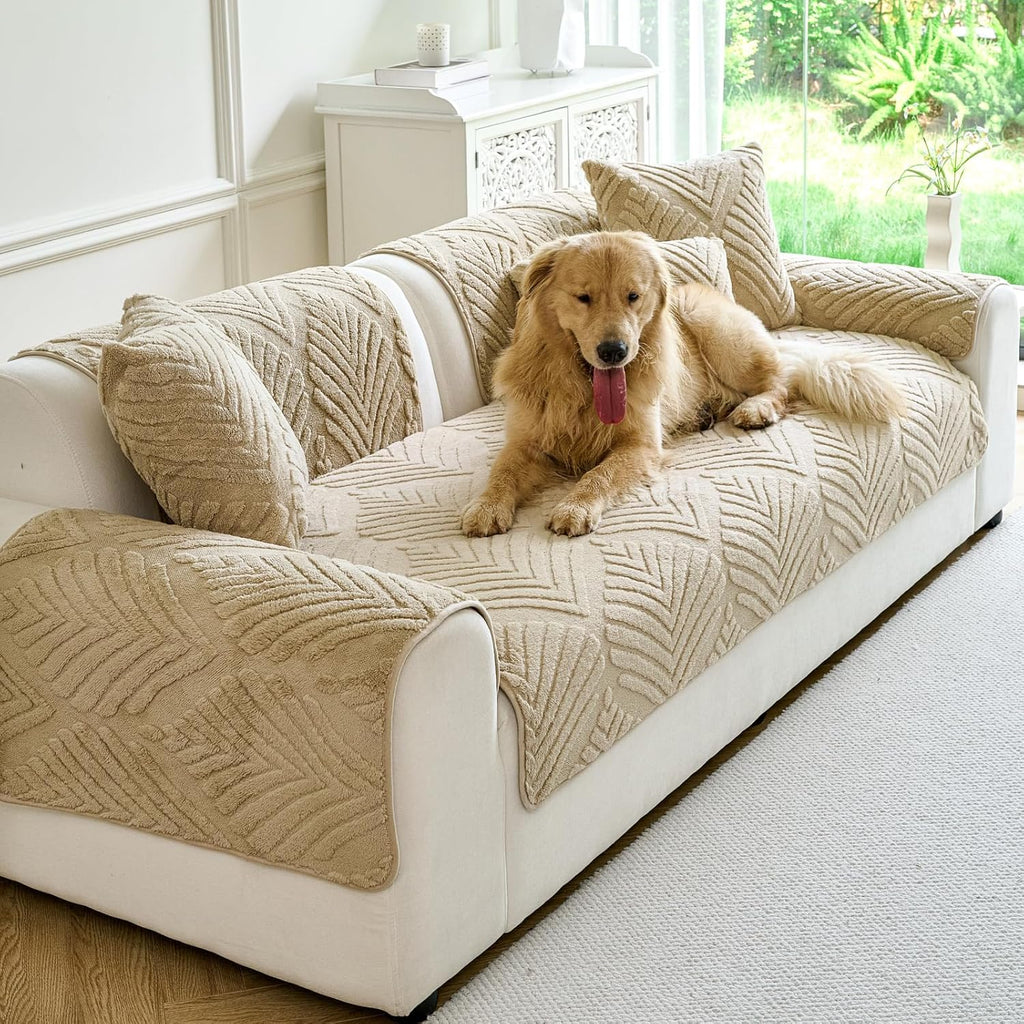 Large 4-Seater Sofa Cover 35.4"×94.5" Khaki
