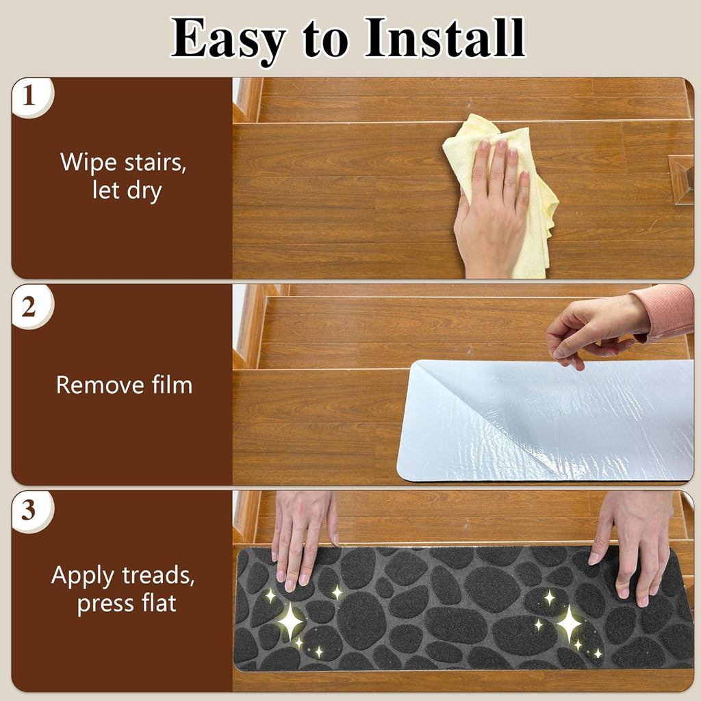 Self Adhesive Stair Treads 30"x8" - 15 Pack