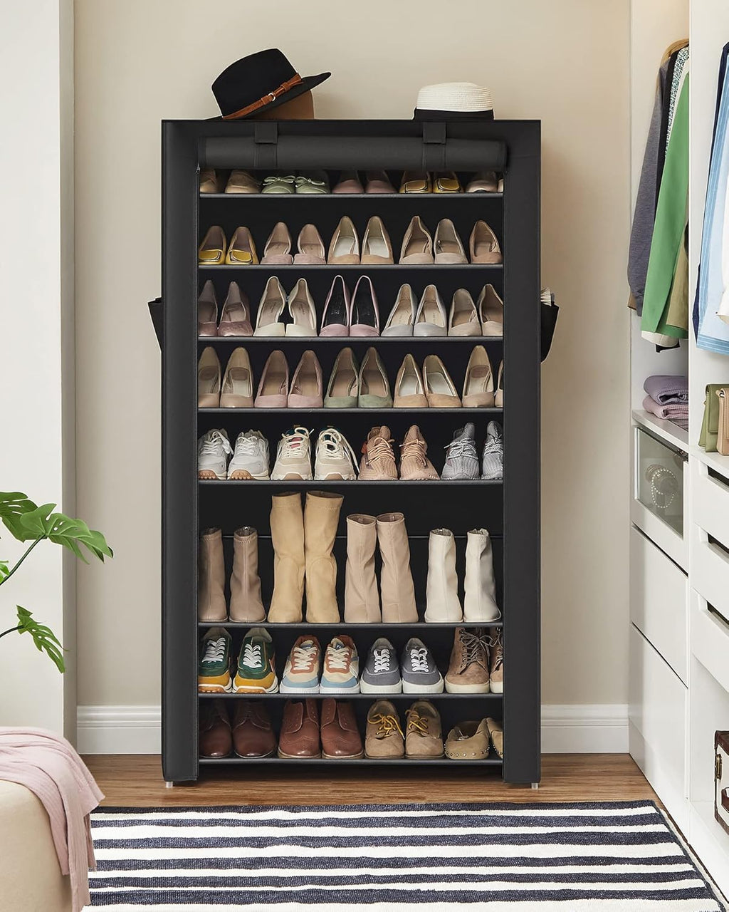 10-Tier Shoe Rack for 40-50 Pairs