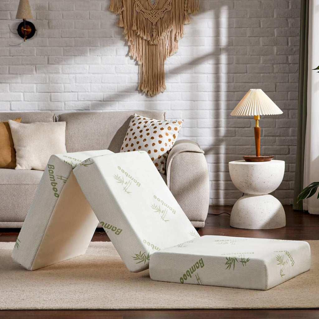 Memory Foam Folding Mattress with Storage Bag 75"x25"