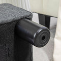 Small Charcoal Gray Ottoman Foot Stool