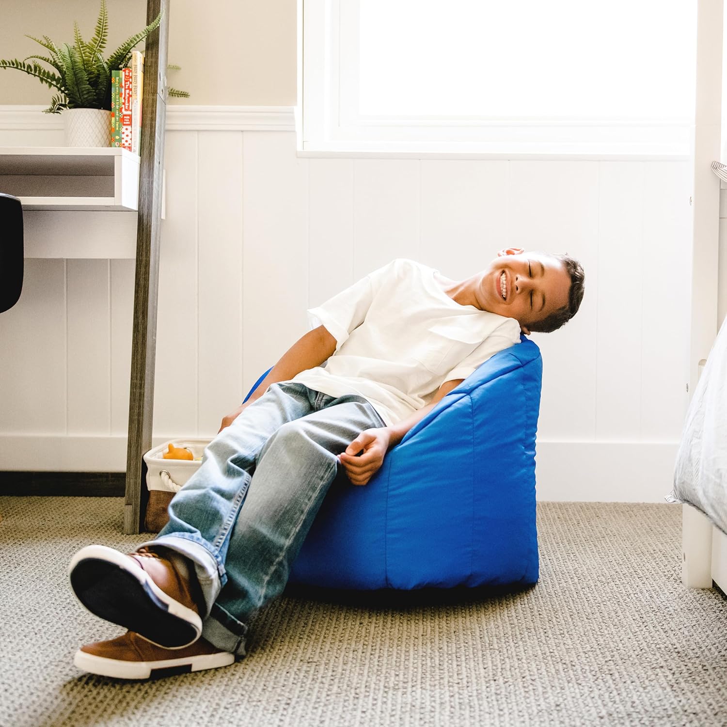 Kid's Beanbag Chair Sapphire Blue