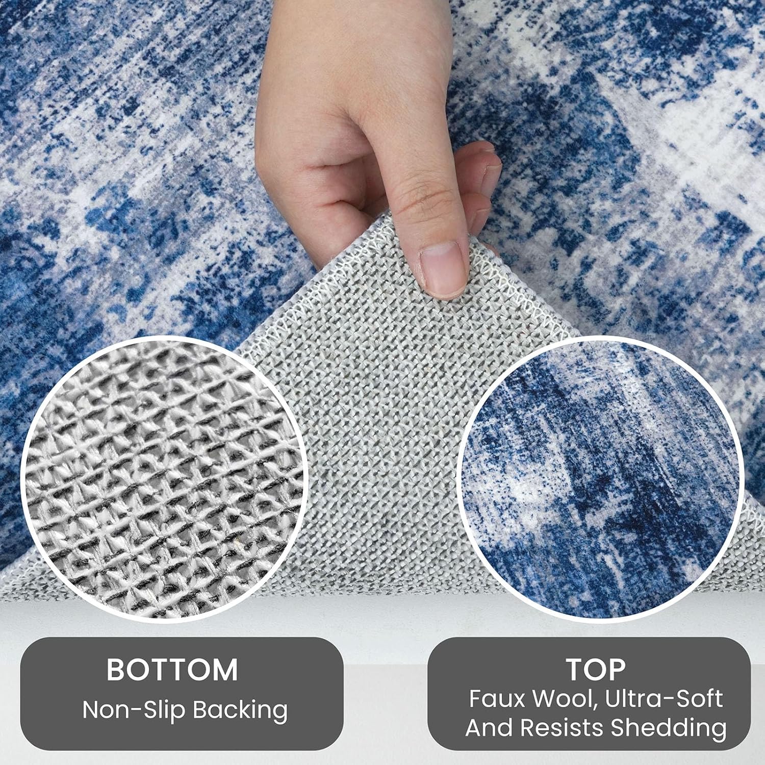 3x5 Ft Abstract Area Rug