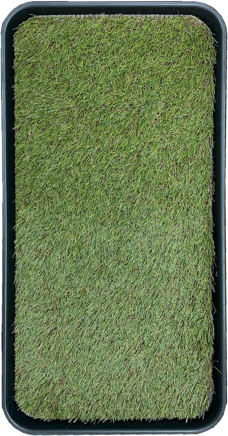 Small Artificial Grass Puppy Potty Pad with Tray 15"x30"