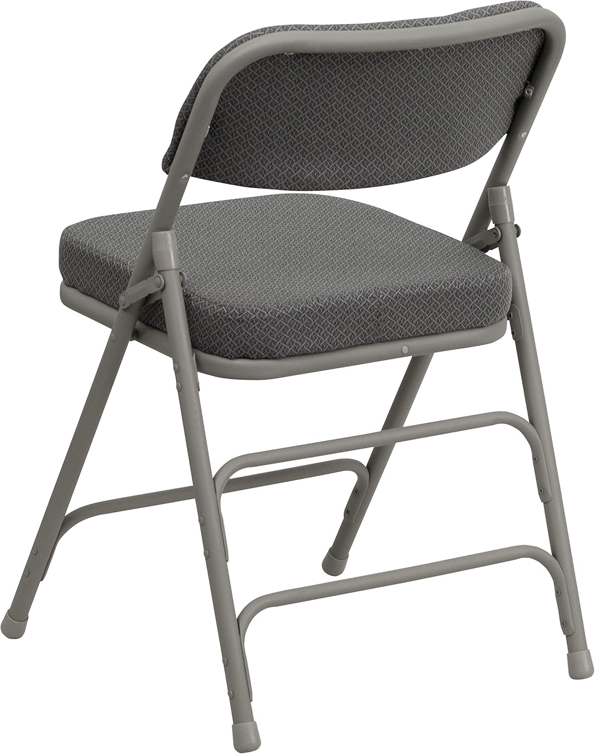 Set of 4 Metal Folding Chairs with Cushioned Seat
