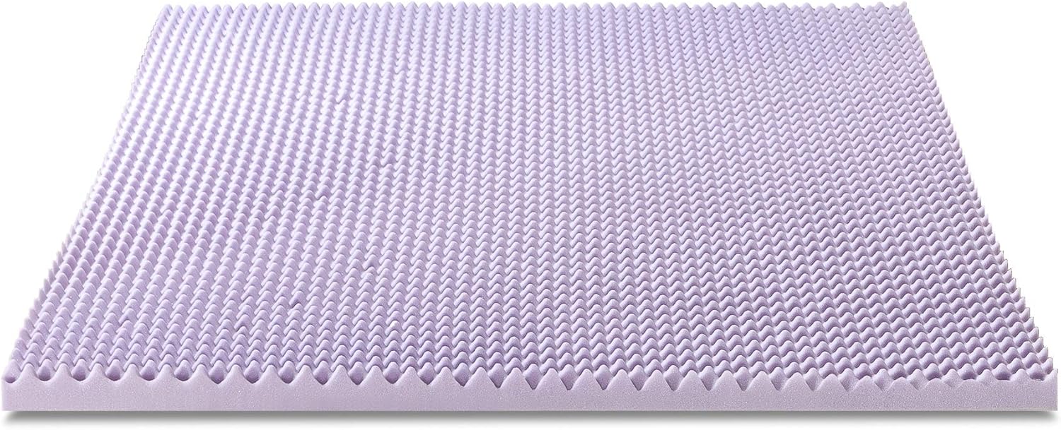 Twin Memory Foam Mattress Topper with Lavender