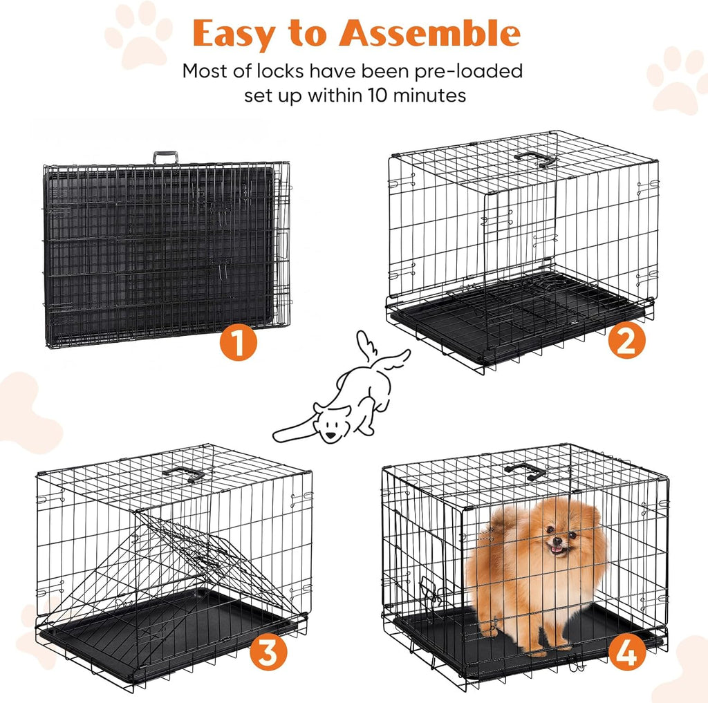 Small 24" Metal Dog Crate