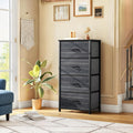 4-Drawer Fabric Dresser with Steel Frame
