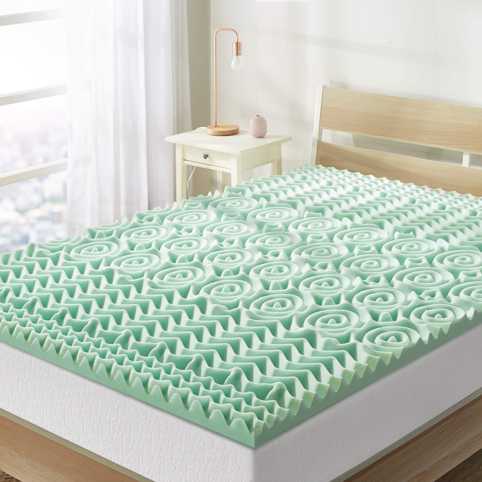 Twin Memory Foam Mattress Topper with Aloe