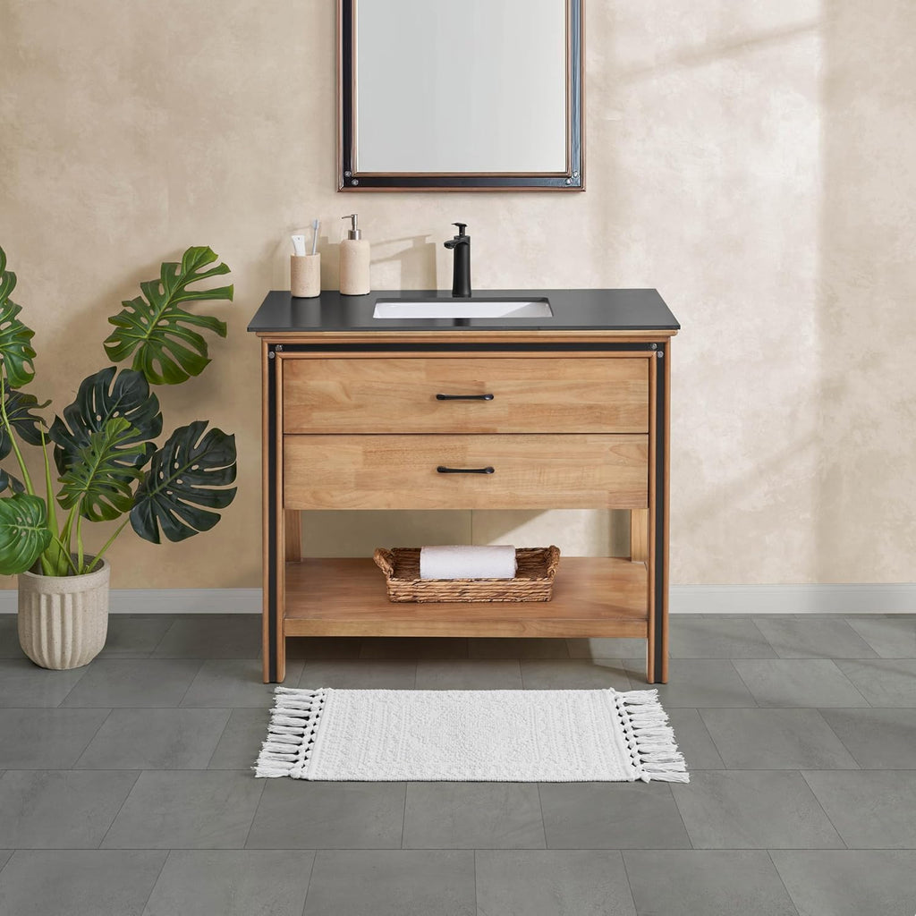17" x 28" White Bath Rug
