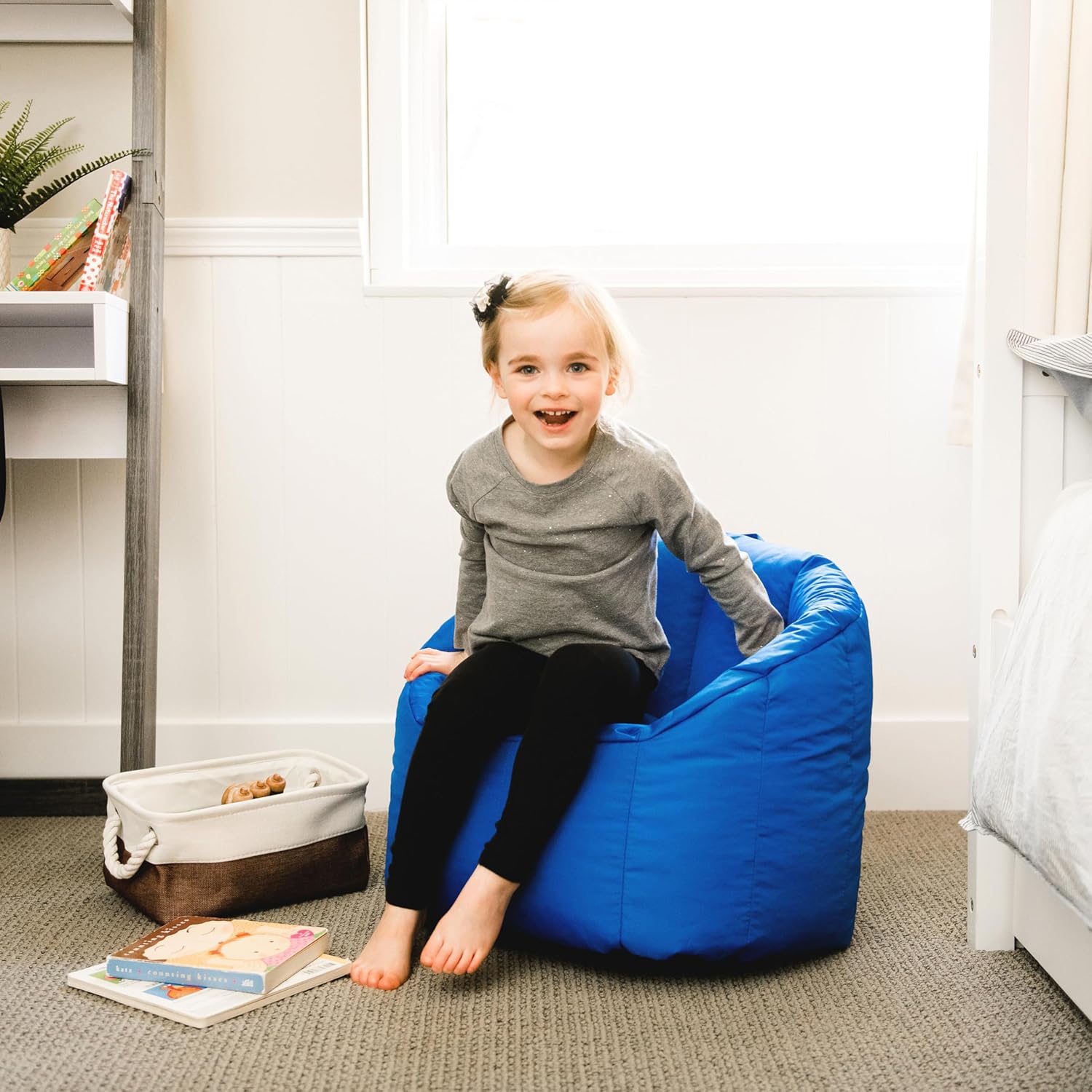 Kid's Beanbag Chair Sapphire Blue