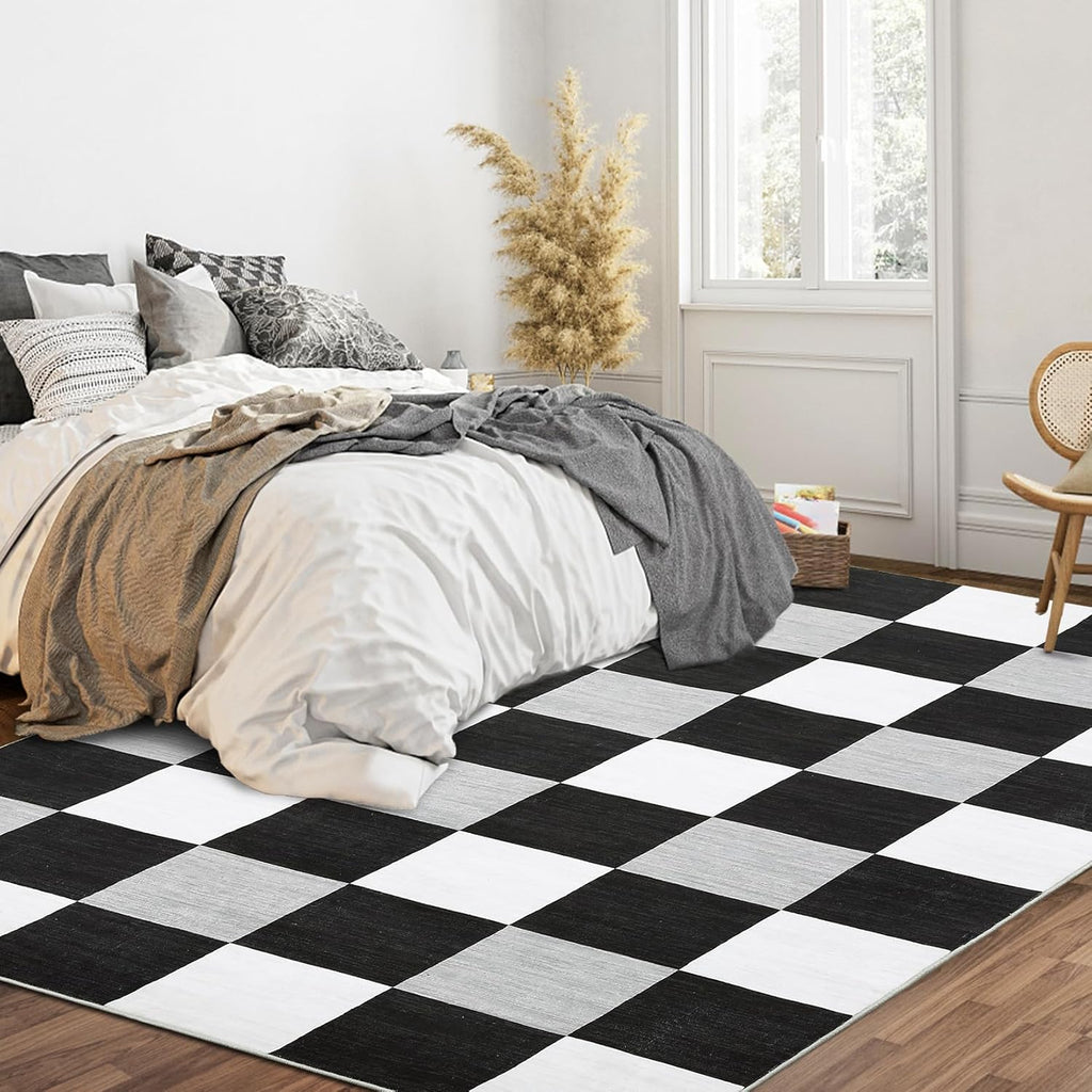 5x7 Modern Print Area Rug