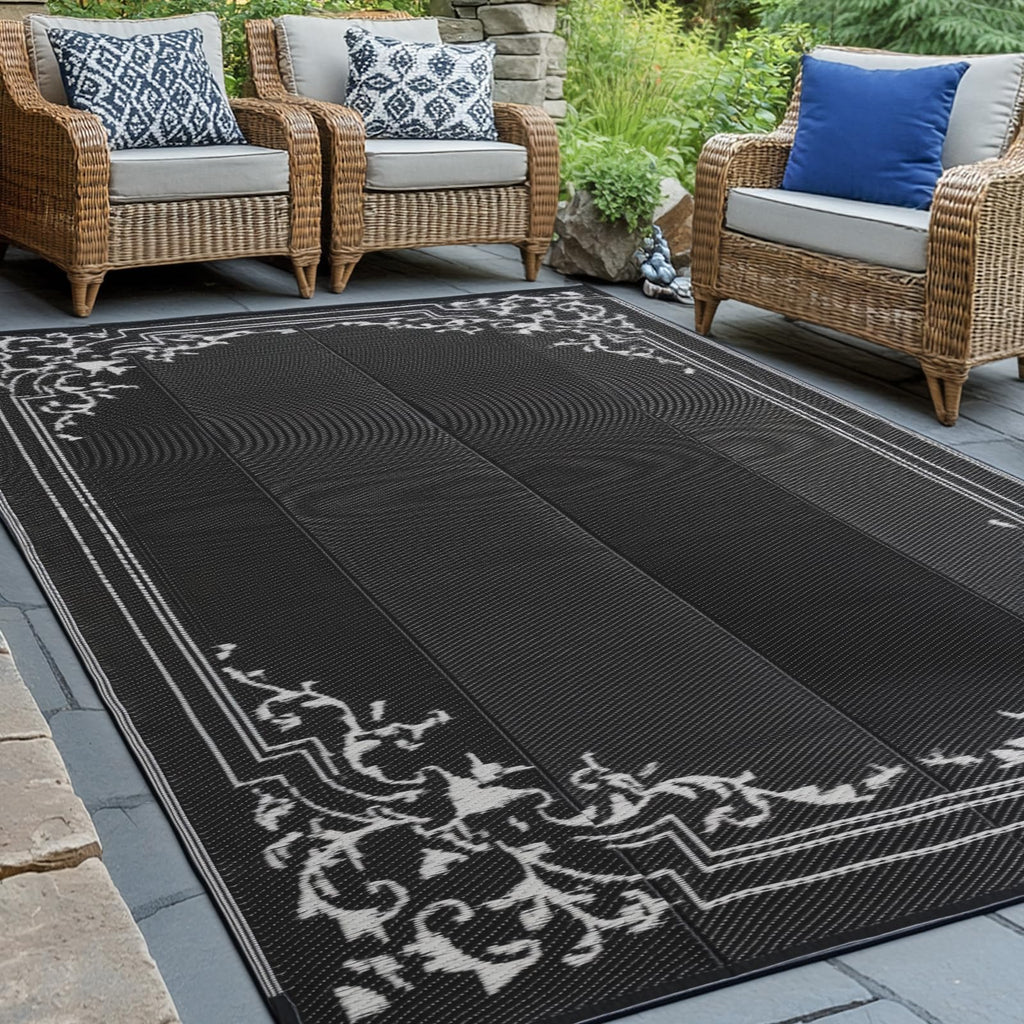 5x8ft Reversible Outdoor Rug