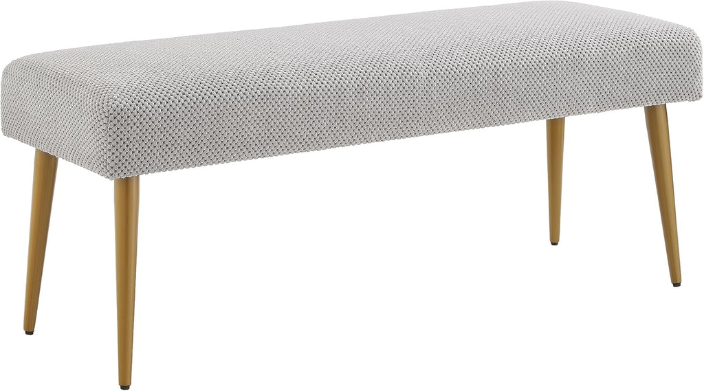 Upholstered Bench Ottoman 44"W Grey