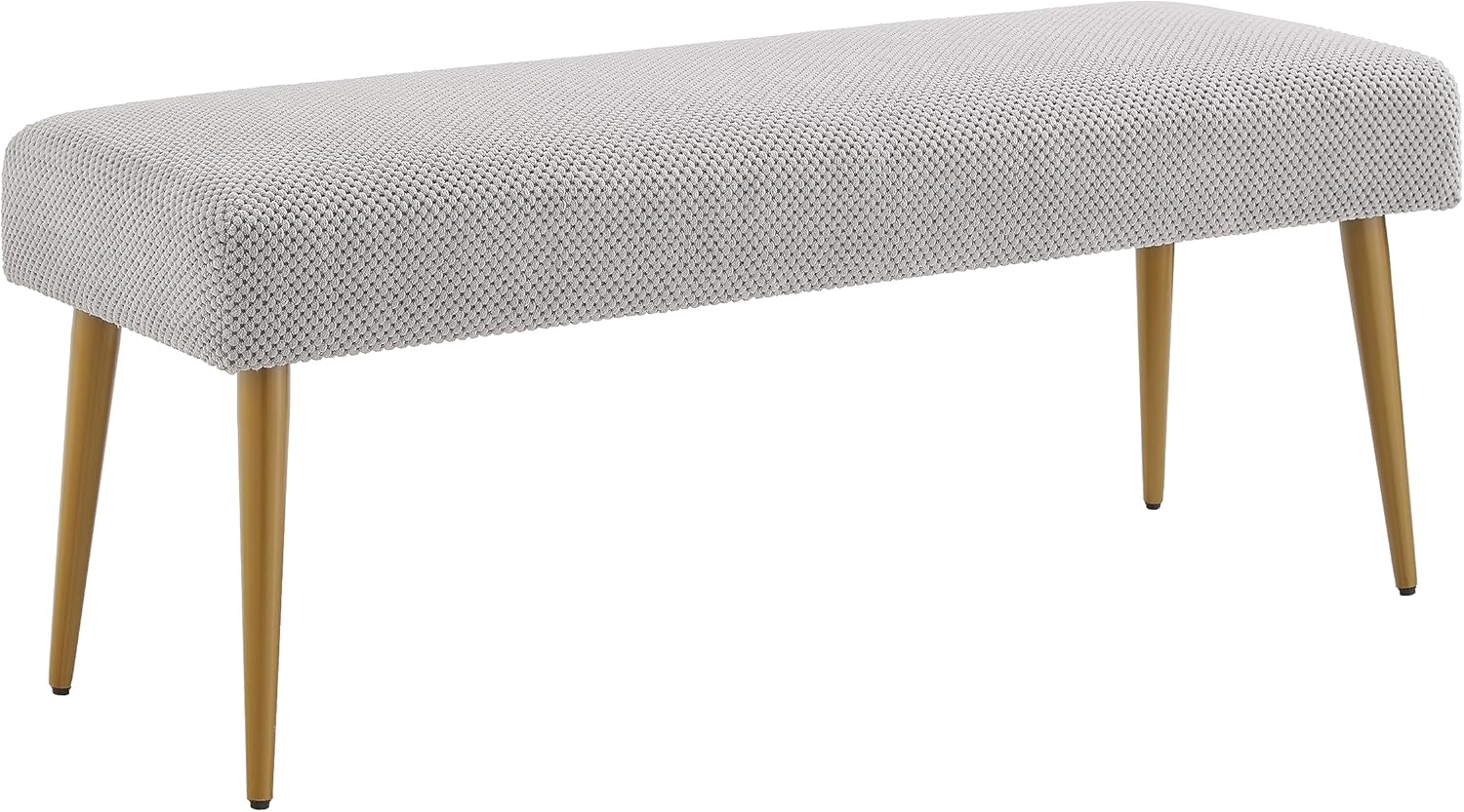 Upholstered Bench Ottoman 44"W Grey