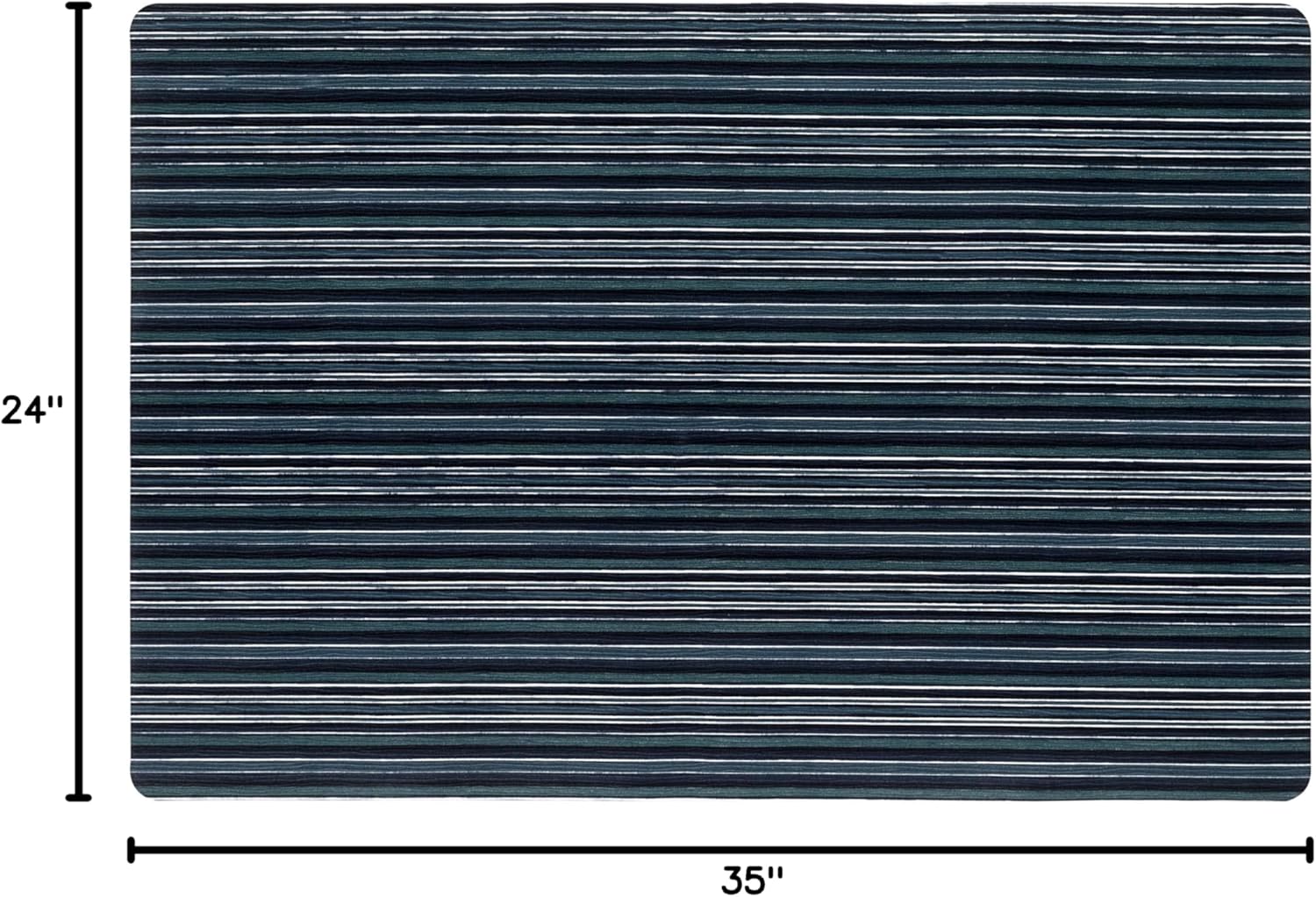 Smooth Step Striped Kitchen Mat 24"x35"