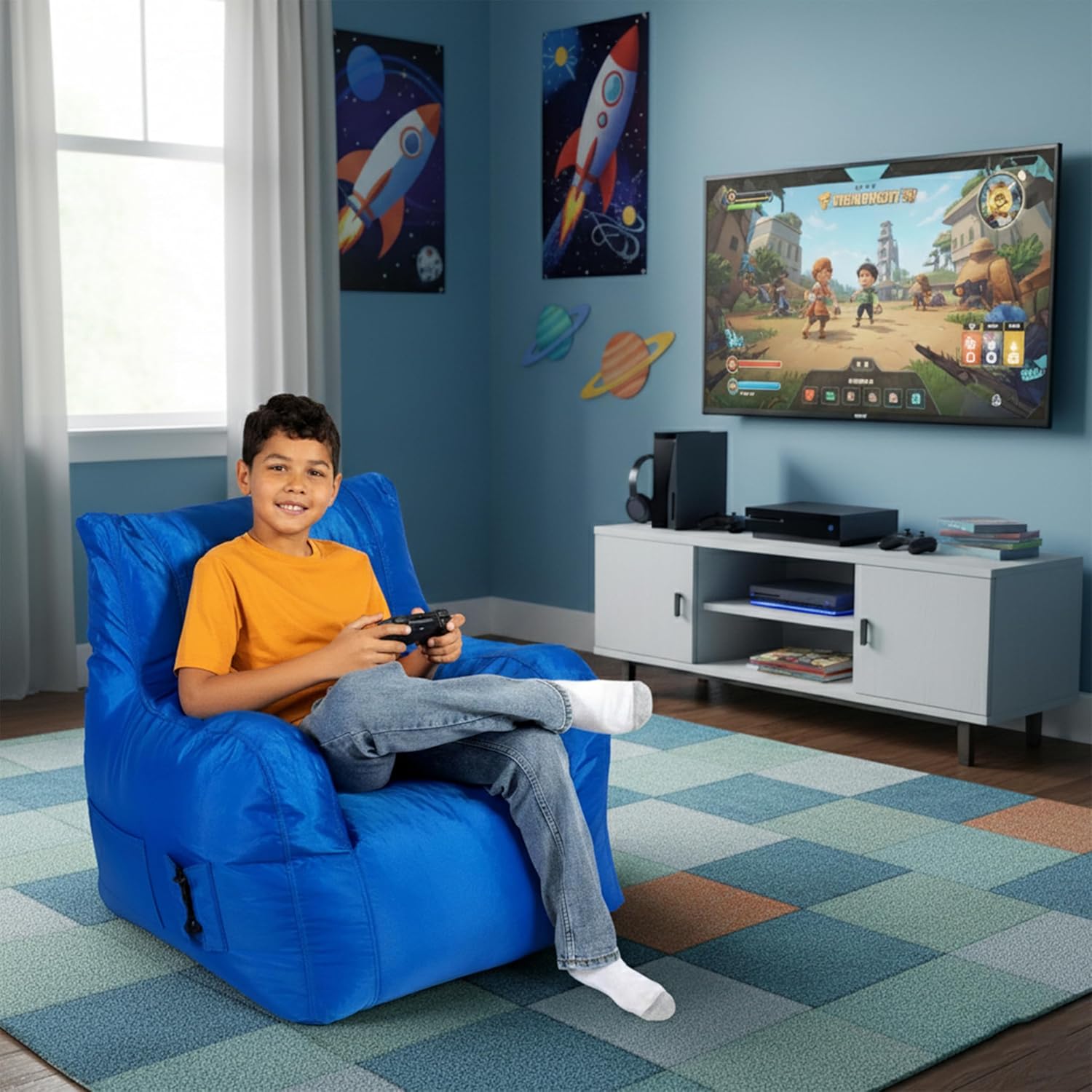 Big Joe 3ft Bean Bag Chair with Drink Holder