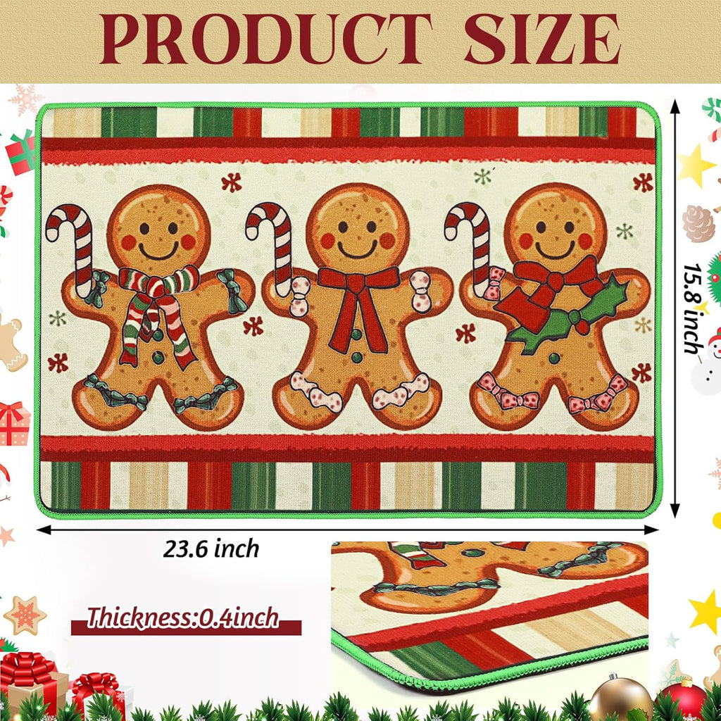 Christmas Gingerbread Doormat 15.8"x23.6"
