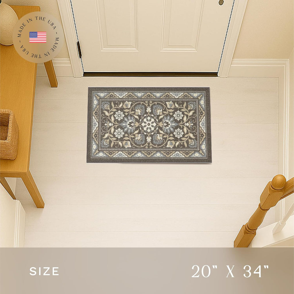 Light Brown Washable Kitchen Rug 1'8 x 2'10