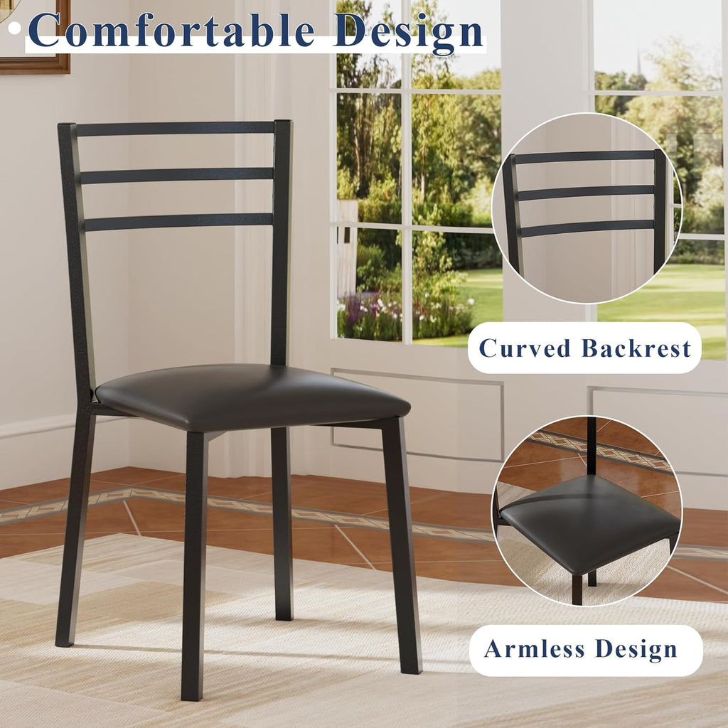 Small Round Kitchen Table with 2 Chairs