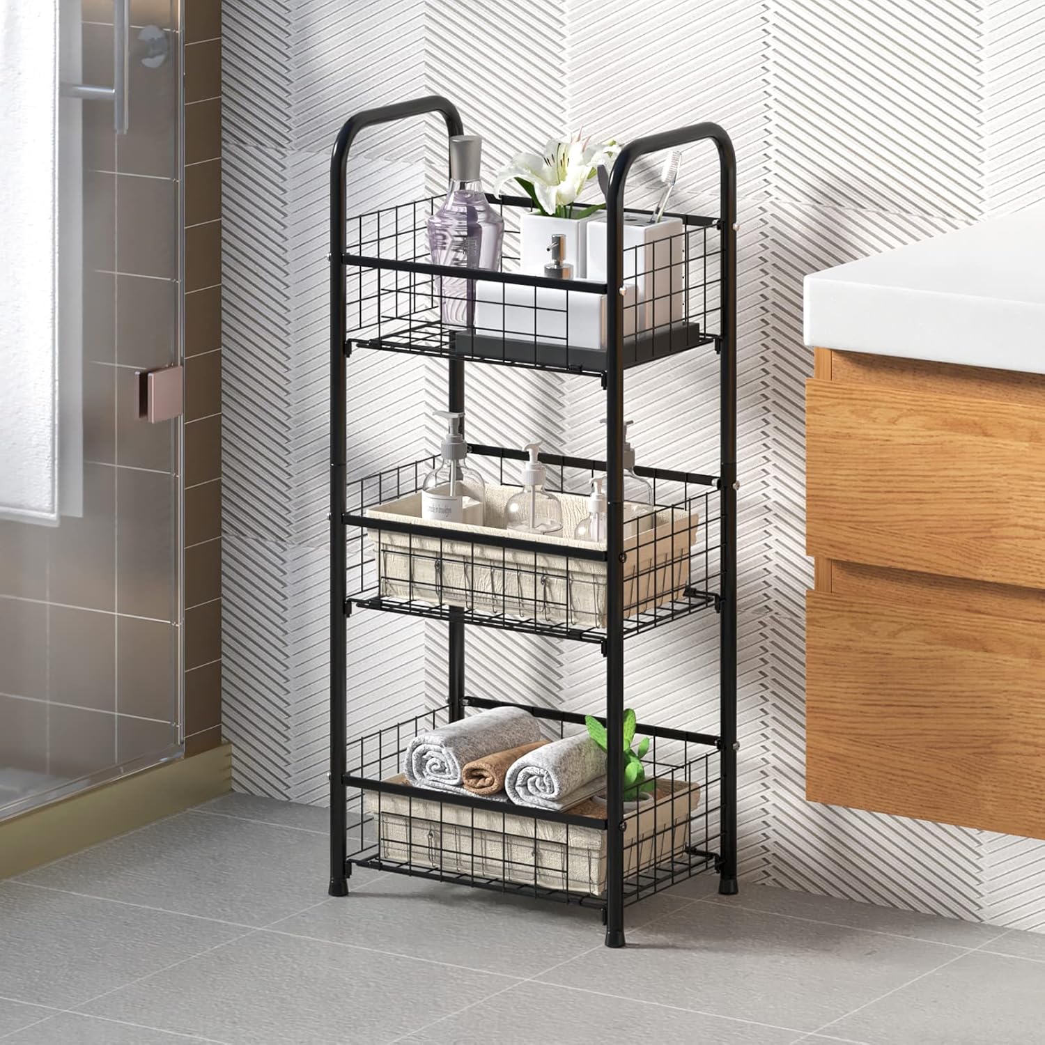 3-Tier Freestanding Open Shelf Unit
