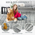 2x10 Plaid Hallway Runner Rug