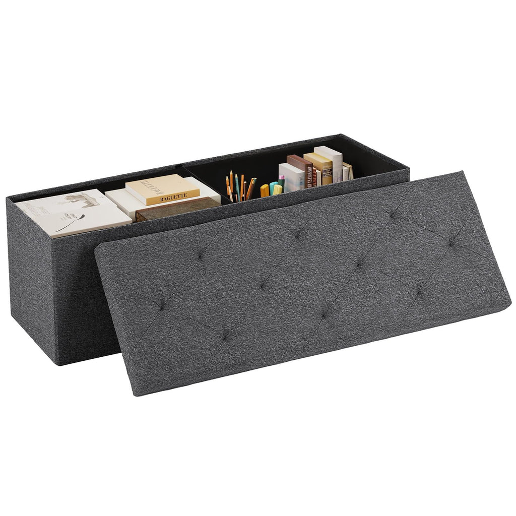 Large 43in Foldable Storage Ottoman