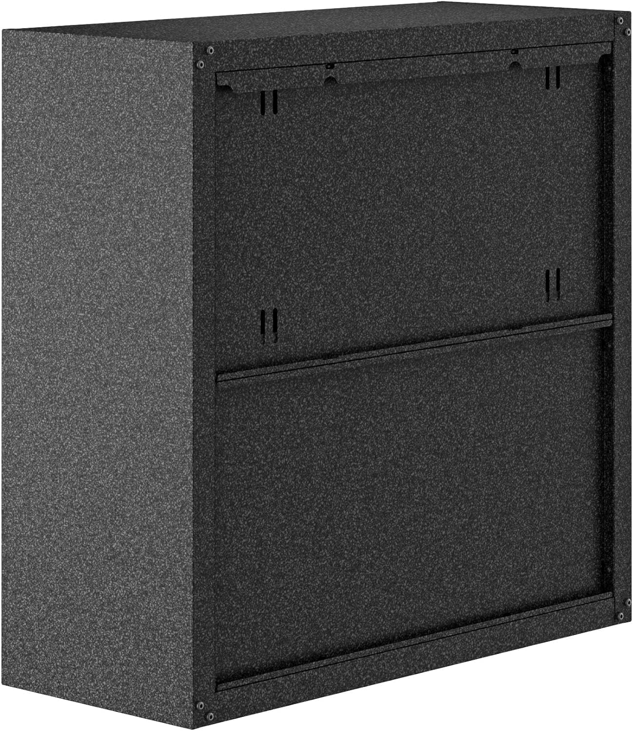 Black/Grey Floating Garage Storage Cabinet