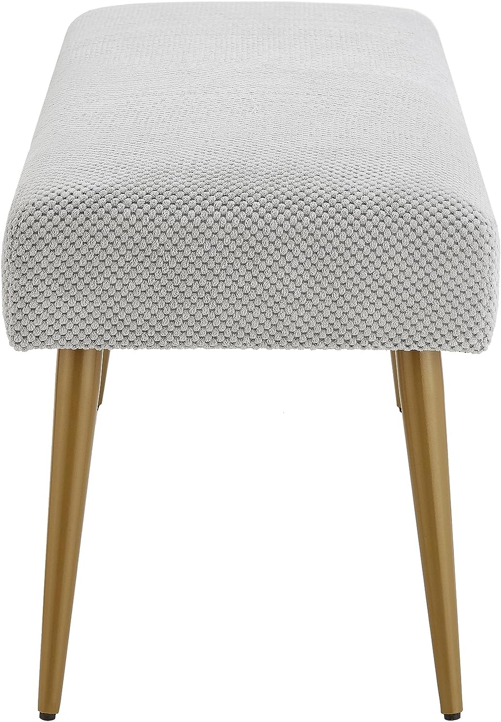 Upholstered Bench Ottoman 44"W Grey