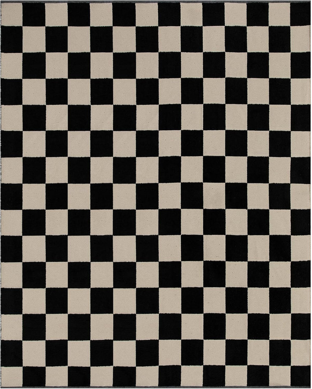 Small 3x5 Checkered Race Car Rug