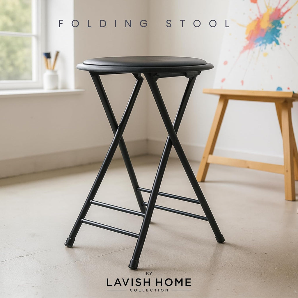 24-Inch Folding Stool with 225lb Capacity