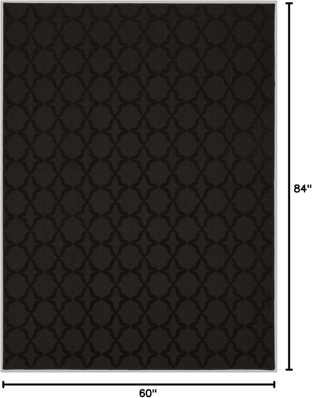 5'x7' Brown Mocha Area Rug