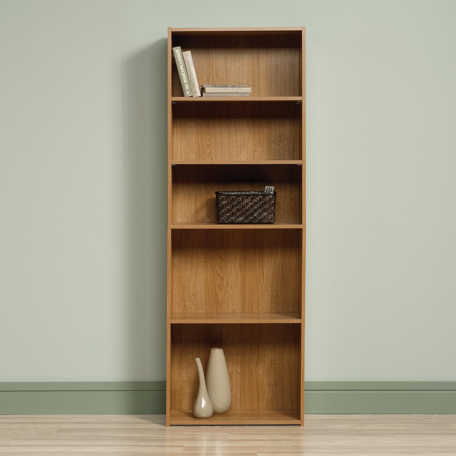 5-Shelf Bookcase with Adjustable Shelves