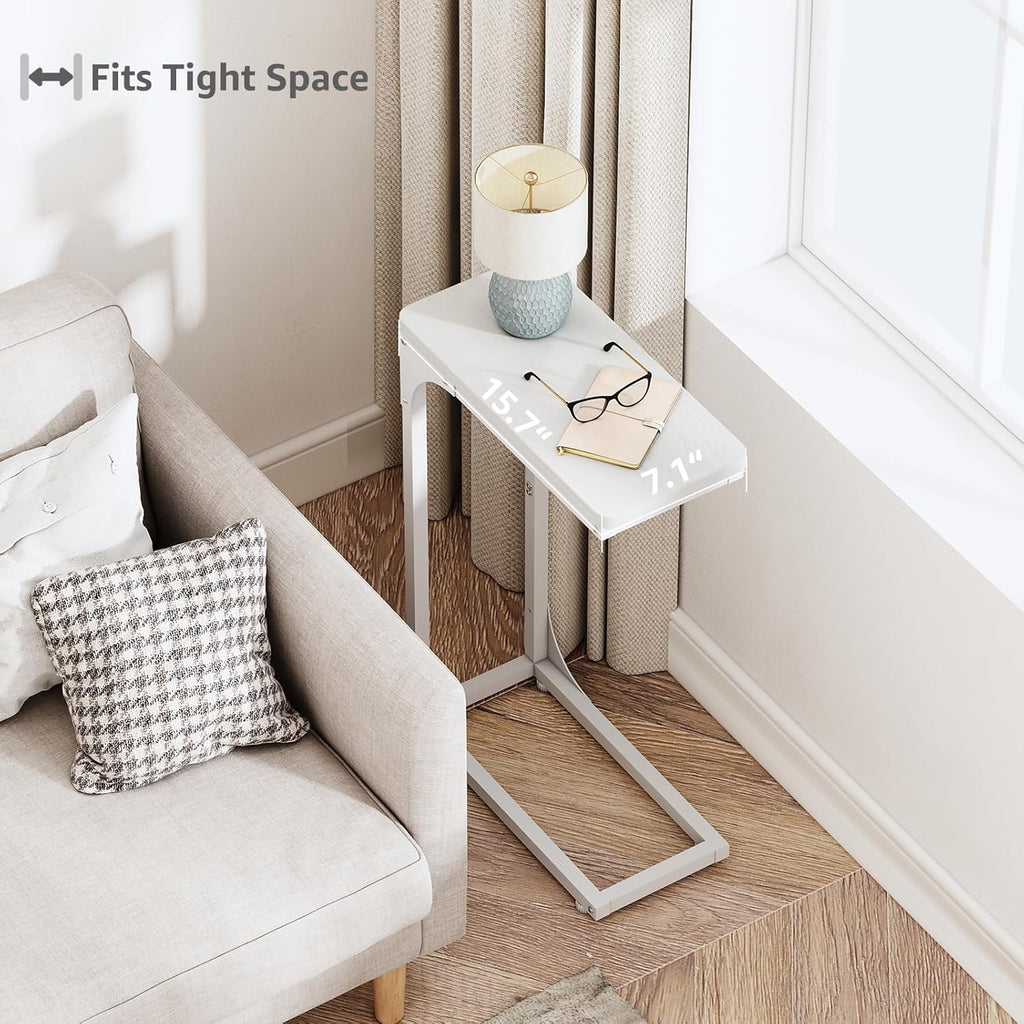 Set of 2 Narrow C-Shaped Side Tables