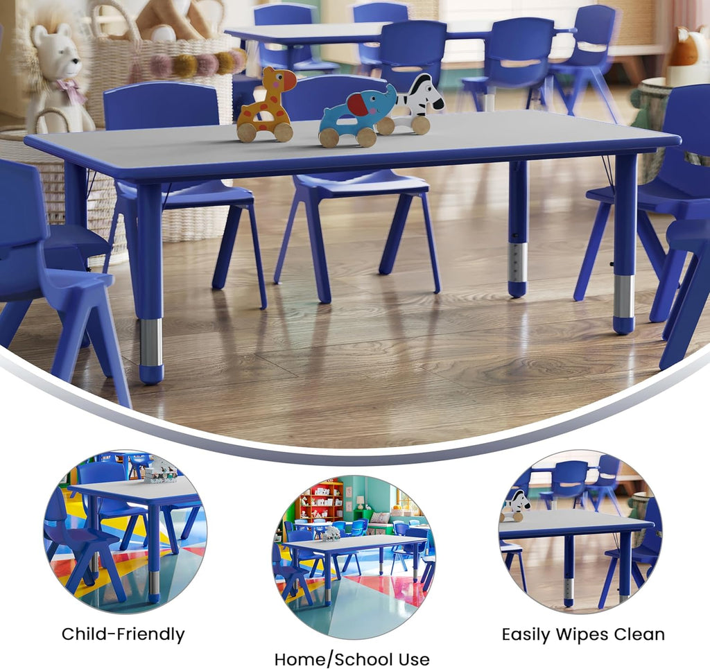 Adjustable Kids Activity Table 23.625" x 47.25"
