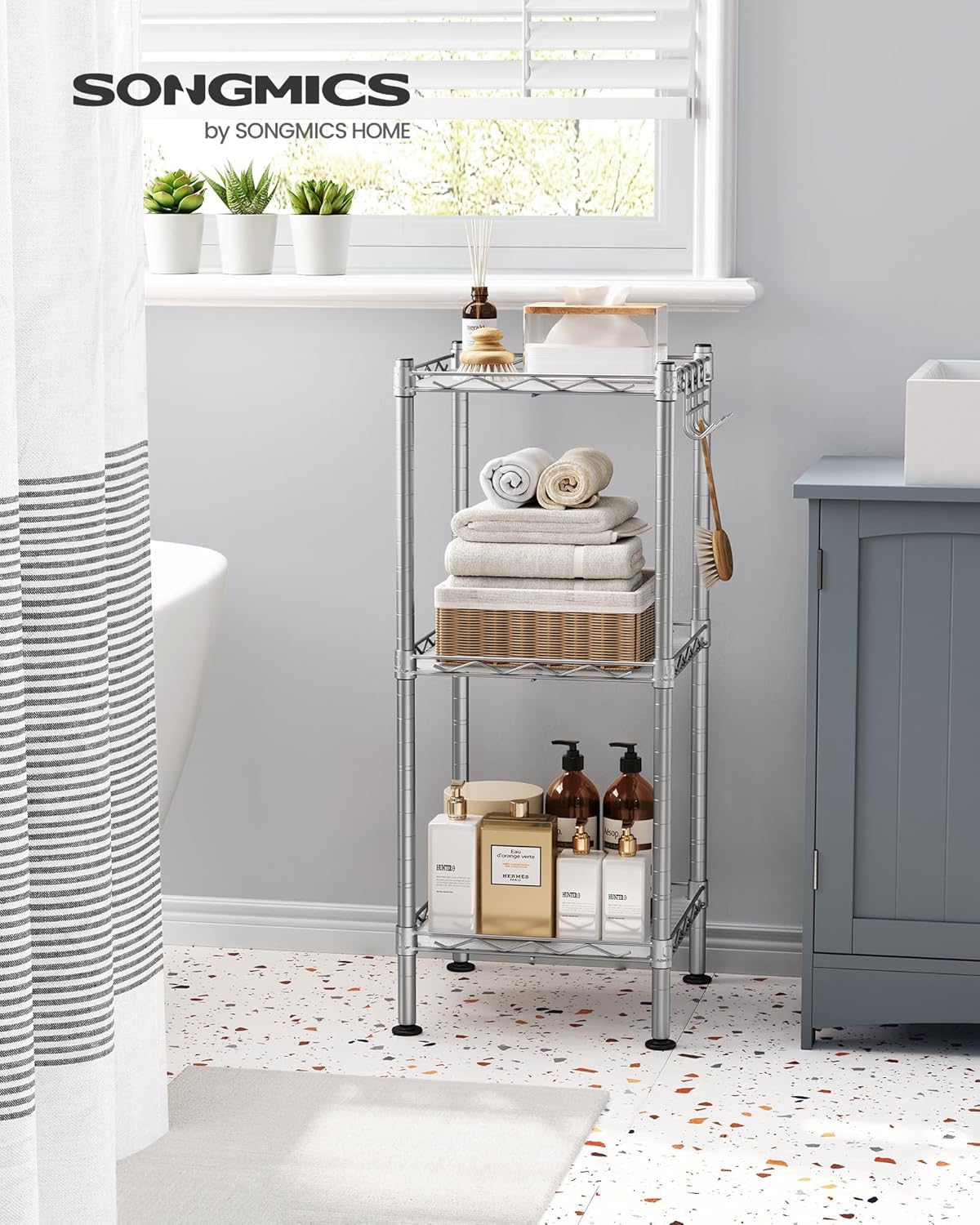 3-Tier Bathroom Shelf for Small Spaces