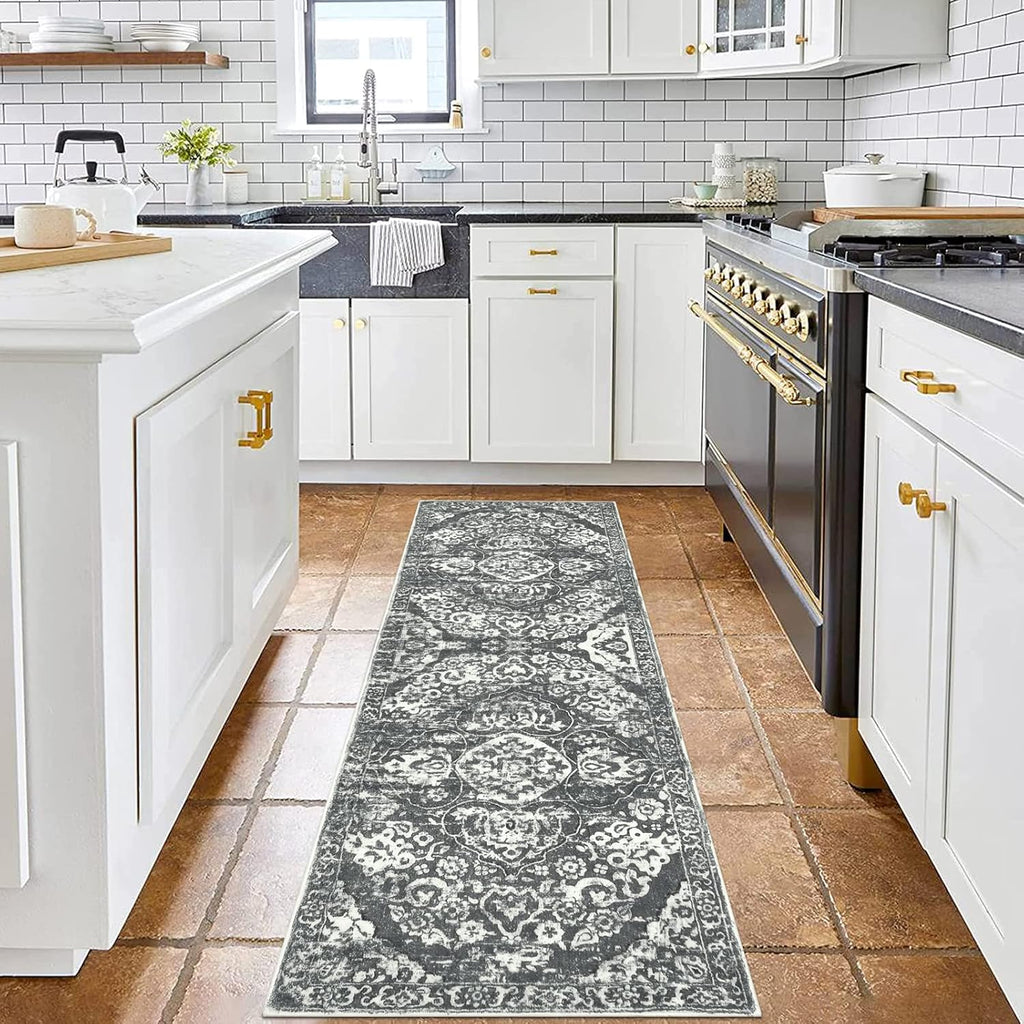 Vintage Distressed Hallway Runner Rug 2'8"x14'