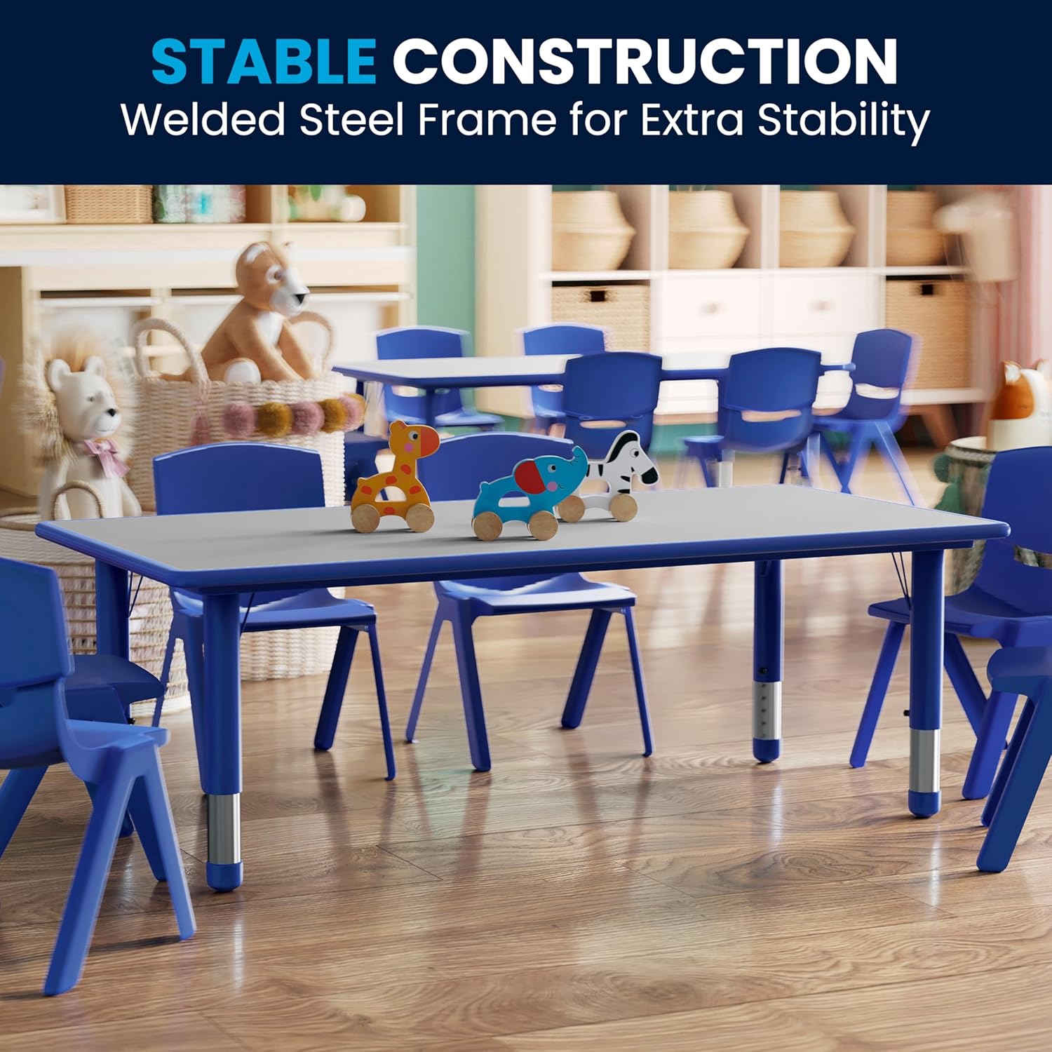 Adjustable Kids Activity Table 23.625" x 47.25"