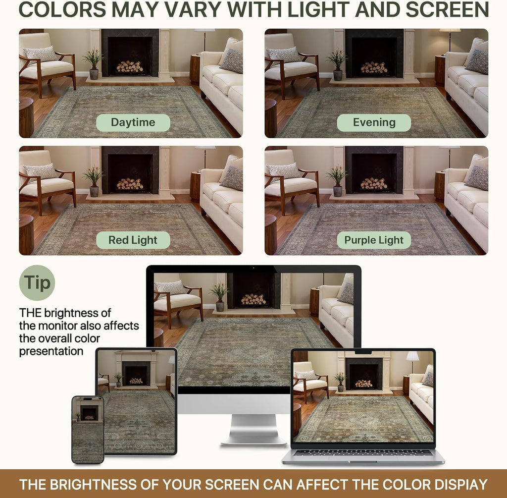 2x12 Runner Rug with Non-Slip Backing